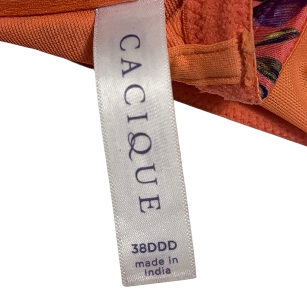Cacique Vibrant Floral Front-Clasp Lace Bra – Bold Colors, Feminine Lace - Picture 3 of 3